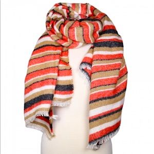 Orange Stripe Scarf